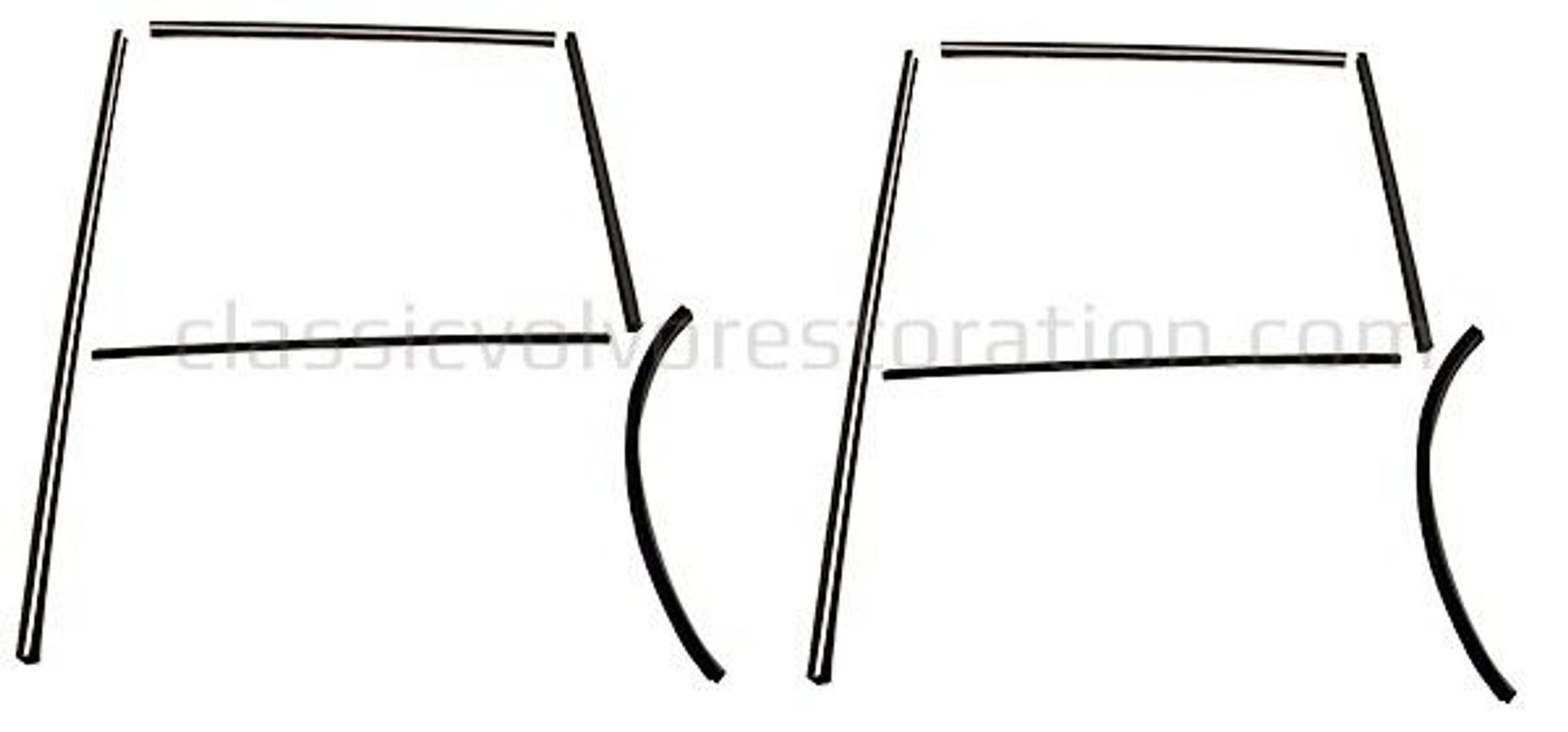 Montageset Führungsleiste Hintertür