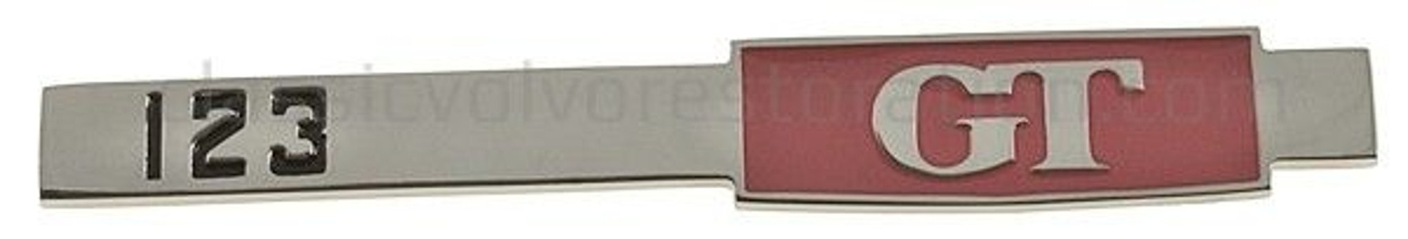 Emblem "123 GT" bagagerum