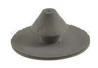 Bouton caoutchouc tapis gris