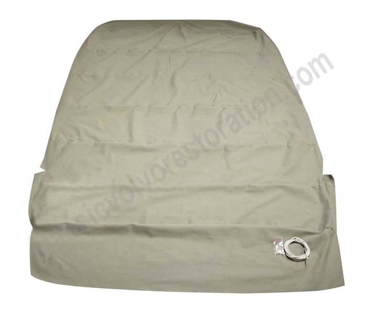 Tagbeklædning flosset gråt stof