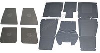 Fußmattensatz grau Gummi m/Zub.