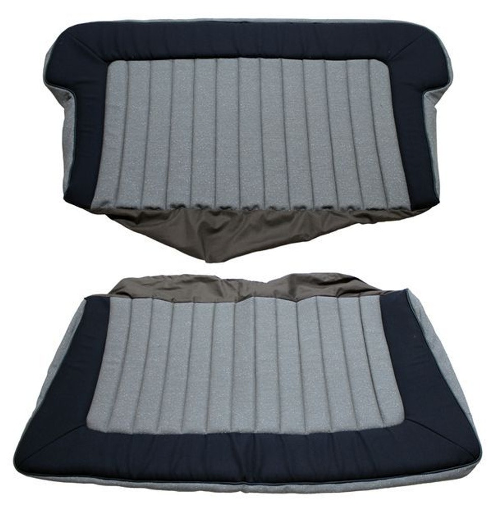 Betræk bagsæde grå/blå