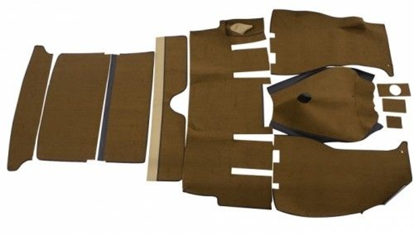 Lattiamattojen sarja ruskea/beige