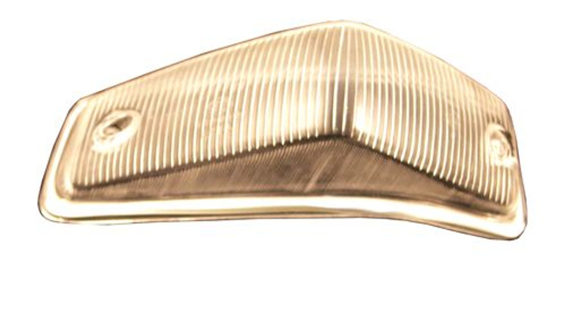 Blinklygsglas venstre hvid m/ramme