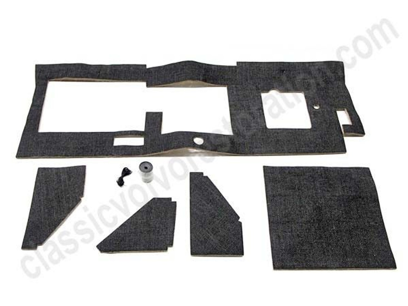 Måtte instrumentbræt sort