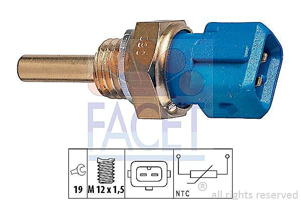 Capteur de température de liquide de refroidissement pour Volvo 240, 740, 760 & 780 LH-Jetronic 2.2