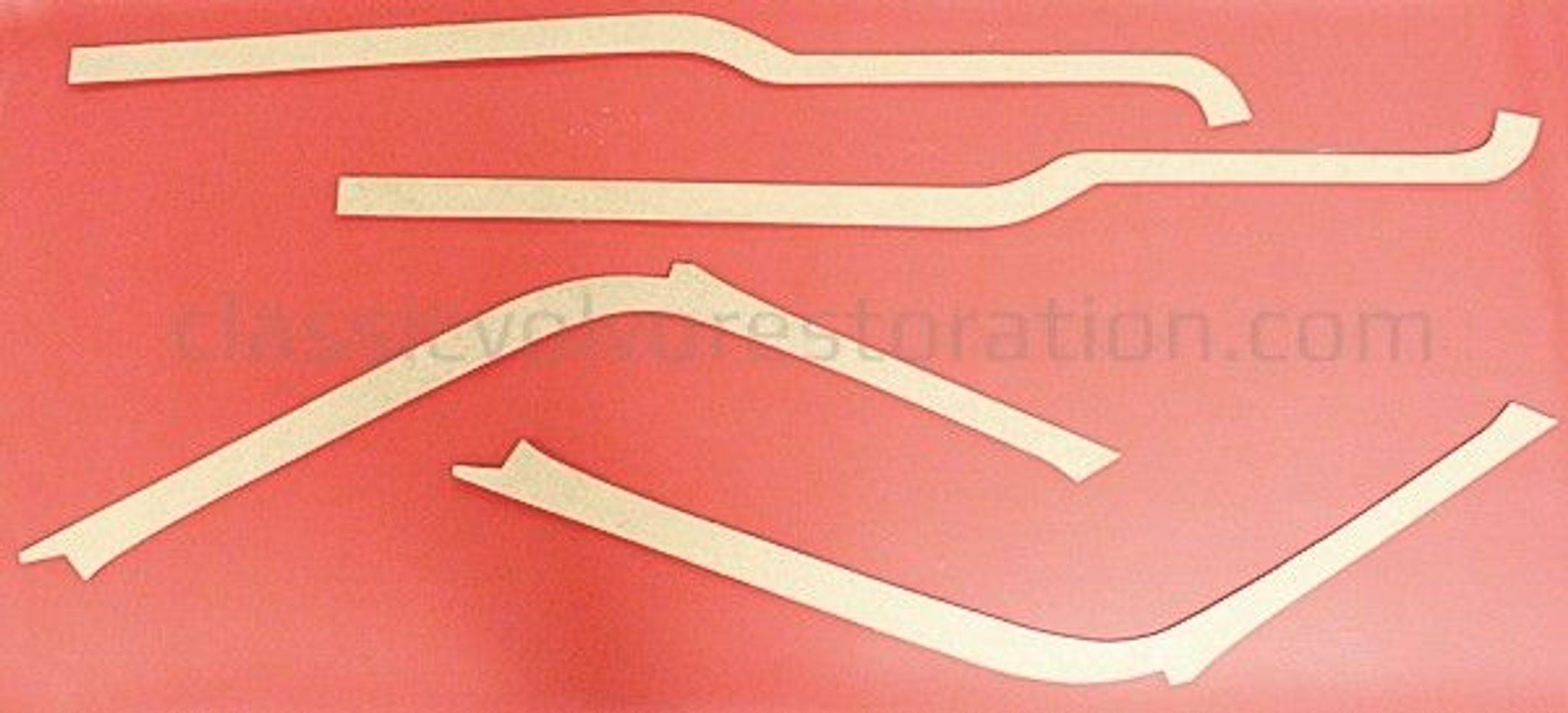 Panelsæt B-stolpe/dør Volvo Duett 1958-62 rød