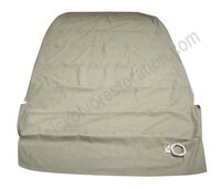 Dachhimmel Flausch grau Stoff