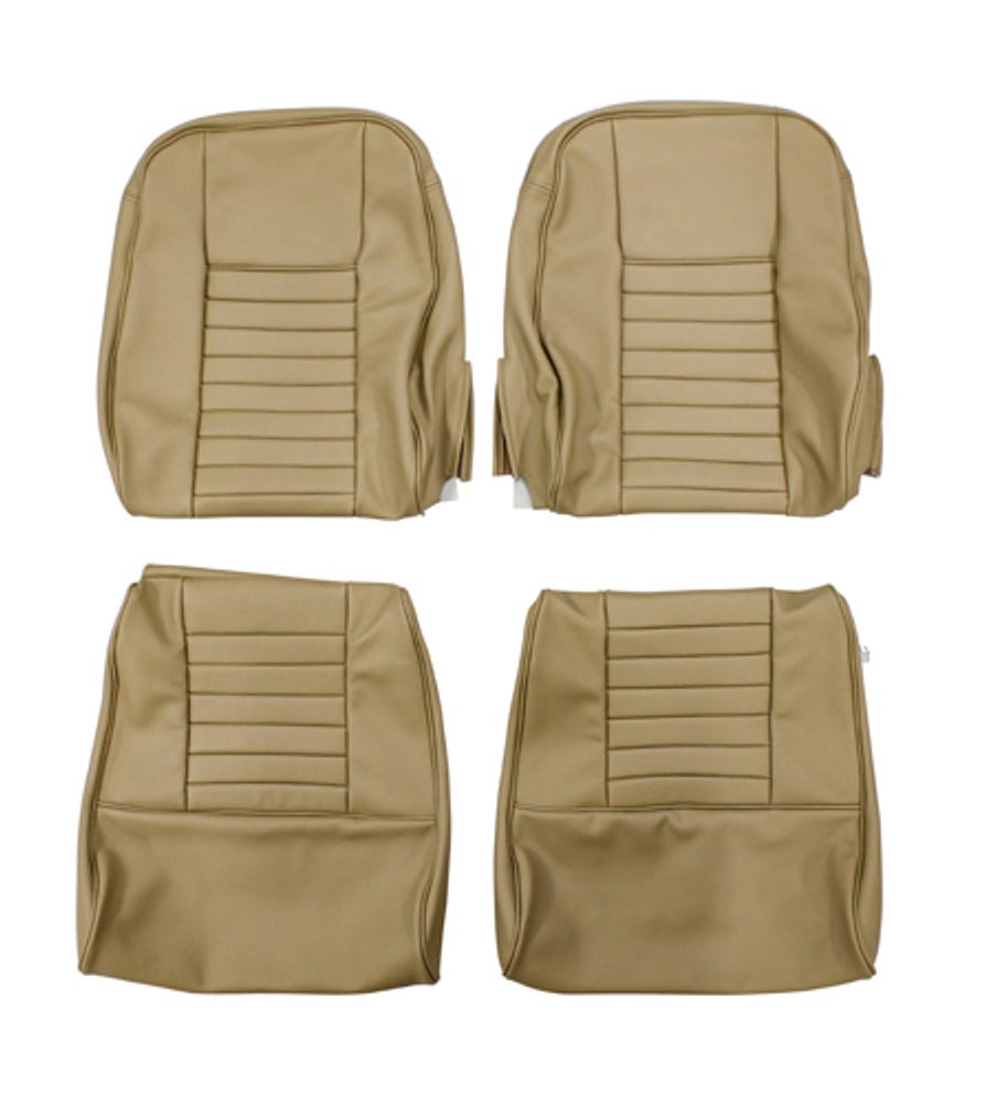 Front seat upholstery for Volvo 1800, 1800E, 1800ES beige/brown