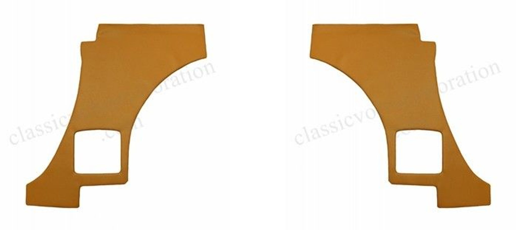 Panel bagside guldmetallisk