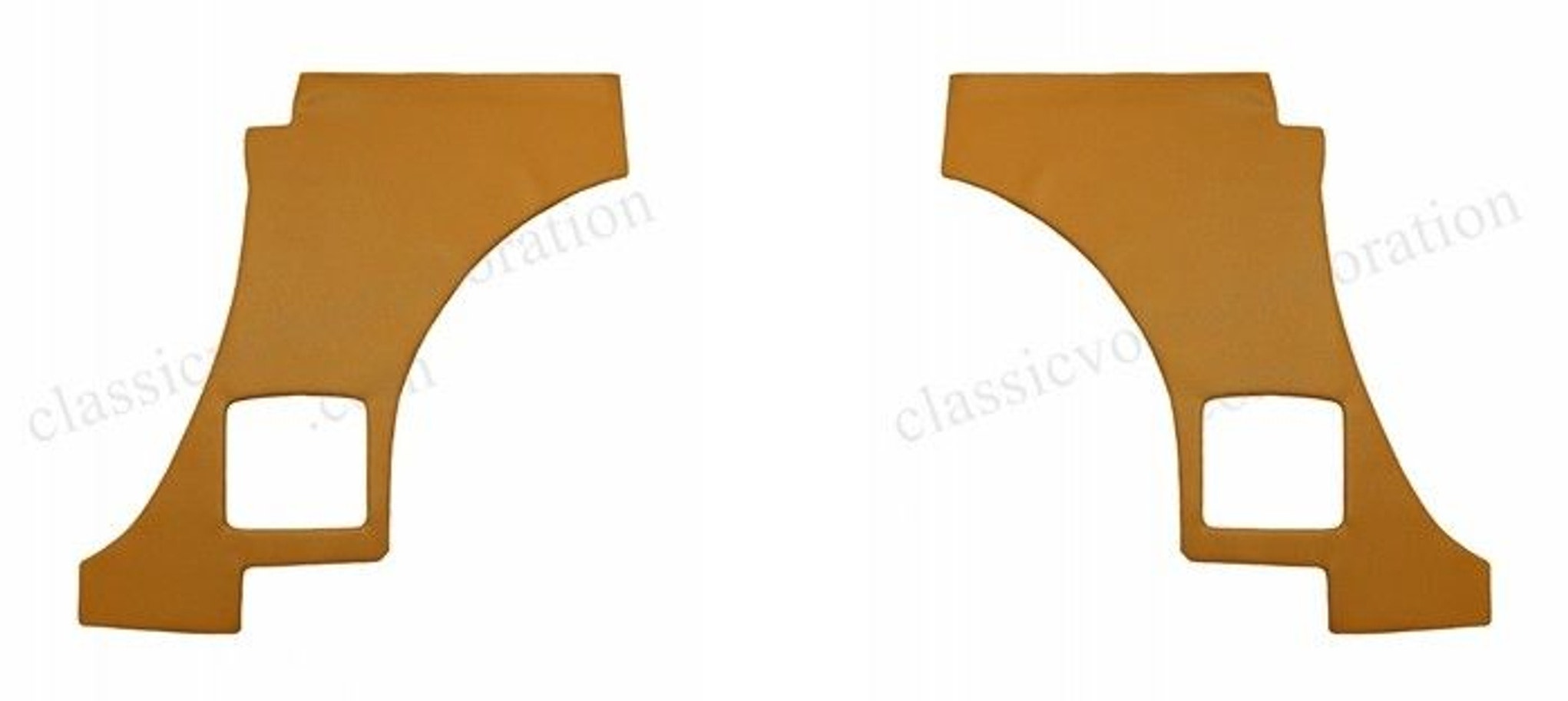 Panel bagside guldmetallisk