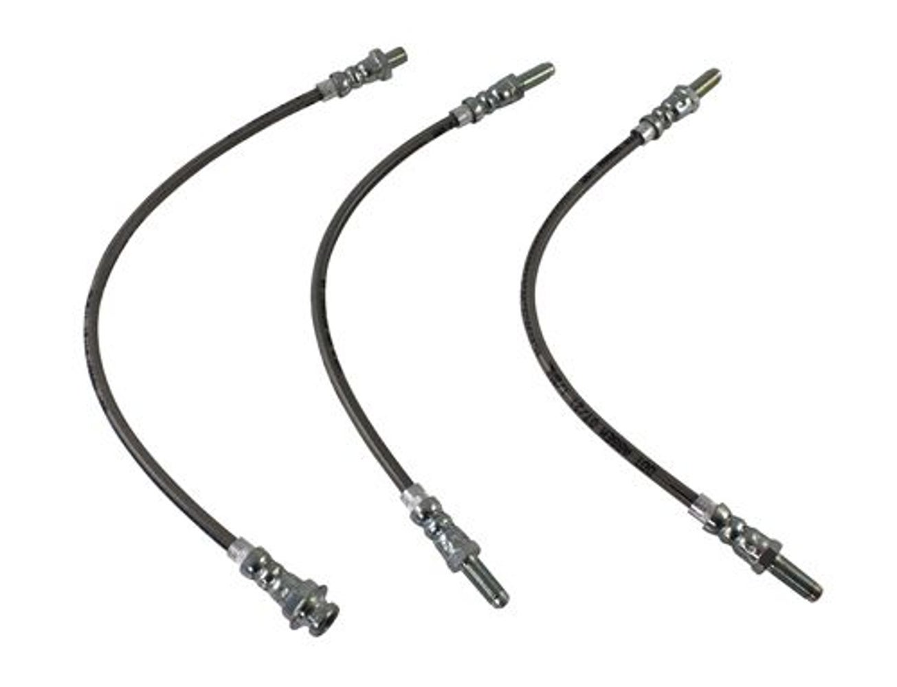 Brake hose kit braided metal