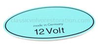 Décalcomanie bobine 12V