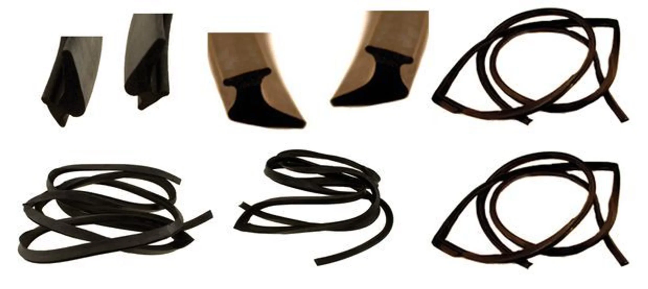 Gummidichtungssatz für Vorder- und Hintertüren, passend für Volvo 144, 145, 164, 244