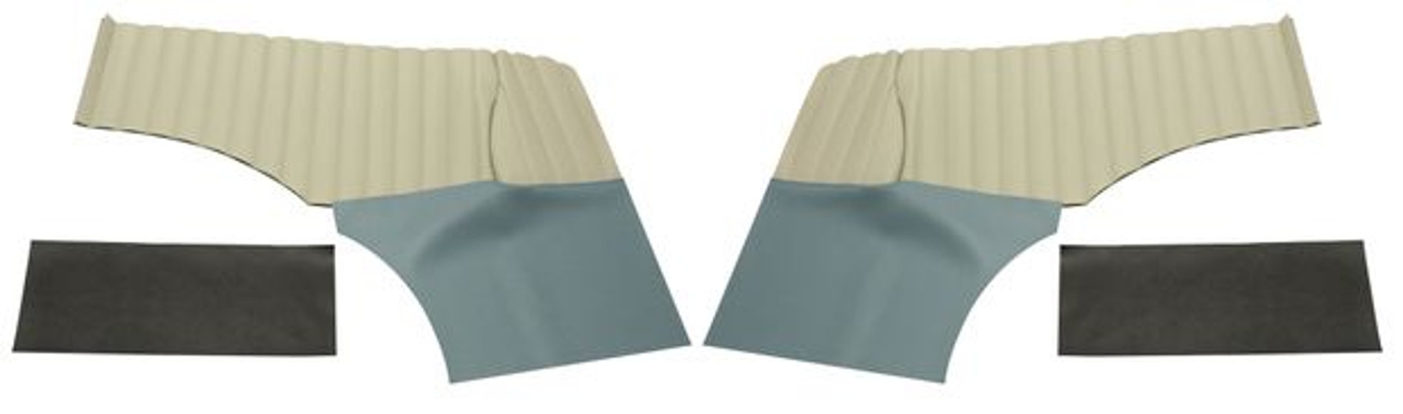 Verkleidung hinten US blau/beige