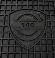 Mattenset accessoire zwart rubber