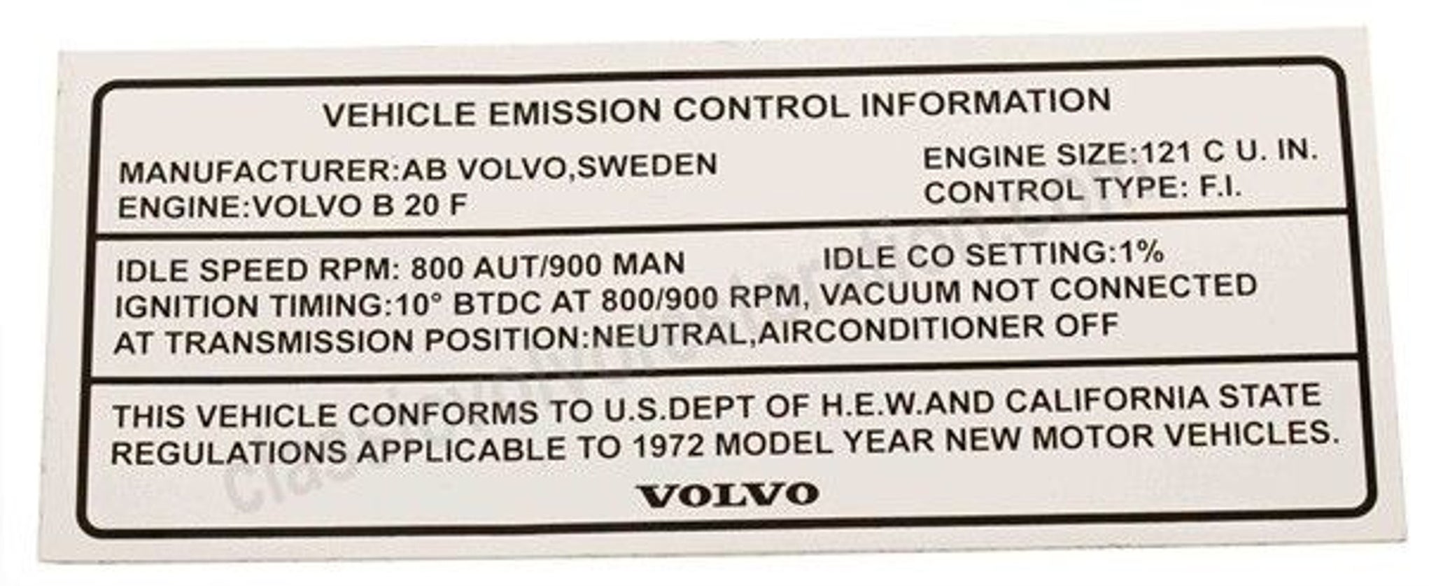 Mærkat køretøjsemission