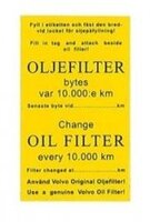 Aufkleber Service Ölfilter