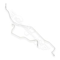 Bremsrør 2-kredsløb venstre forbøjet