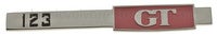 Emblem "123 GT" bagagerum