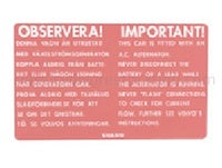 Aufkleber Lichtmaschine 123GT