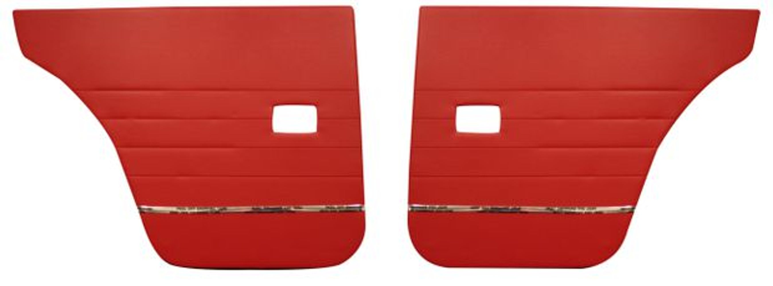 Door panel rear red