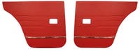Door panel rear red