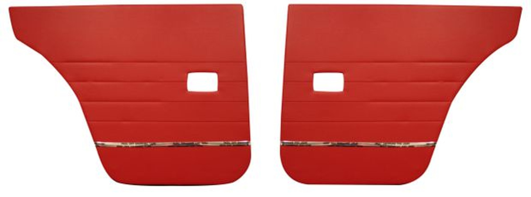 Door panel rear red