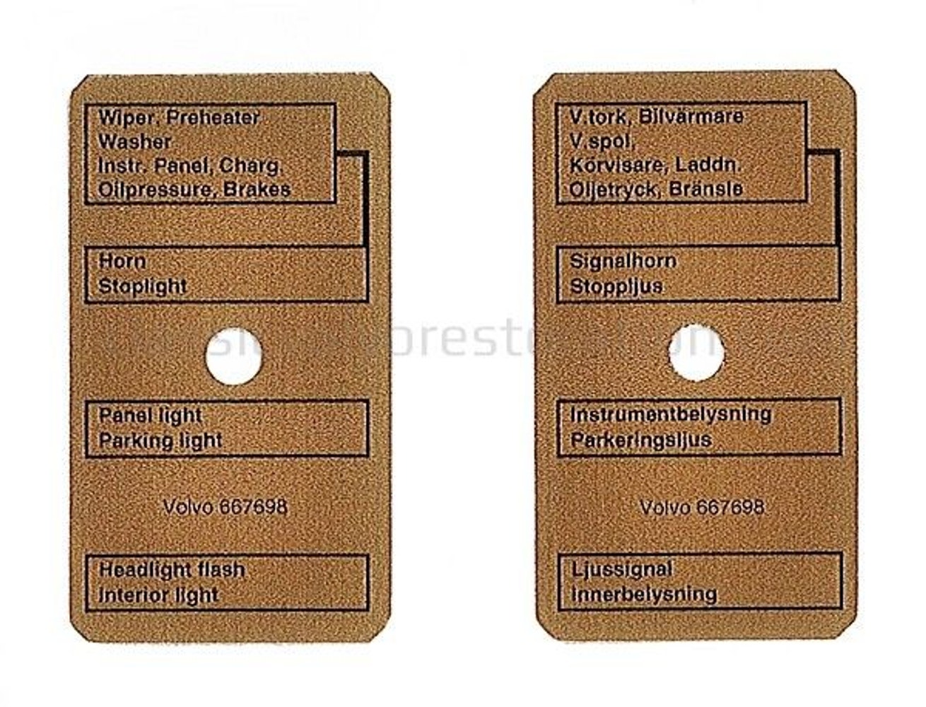 Mærkat sikringsholder