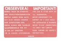 Dekal vekselstrømgenerator 123GT