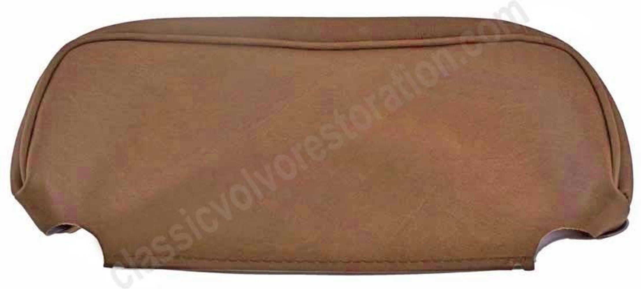 Cover headrest brown leather