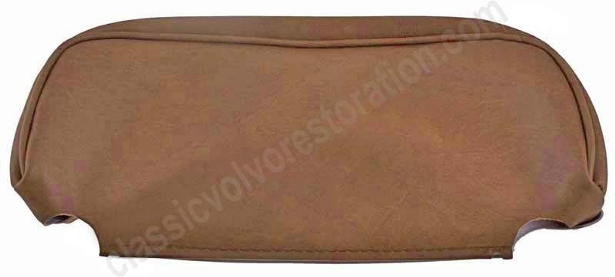 Cover headrest brown leather