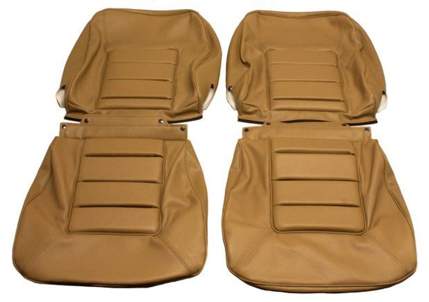 Volvo 164:n etuistuinten verhoilu, beige/ruskea, koodi 928