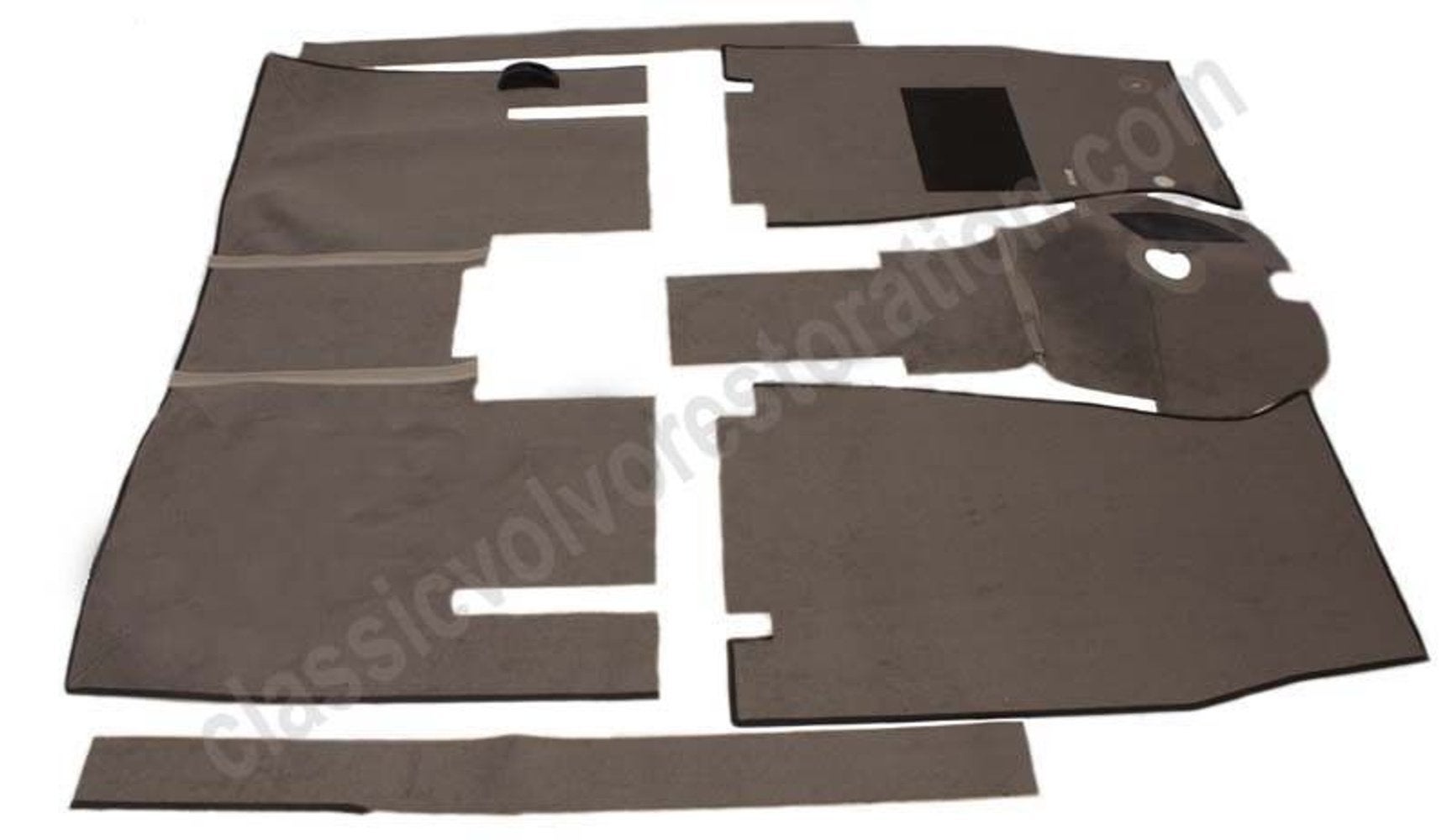 Fußmattensatz B16 grau Textil