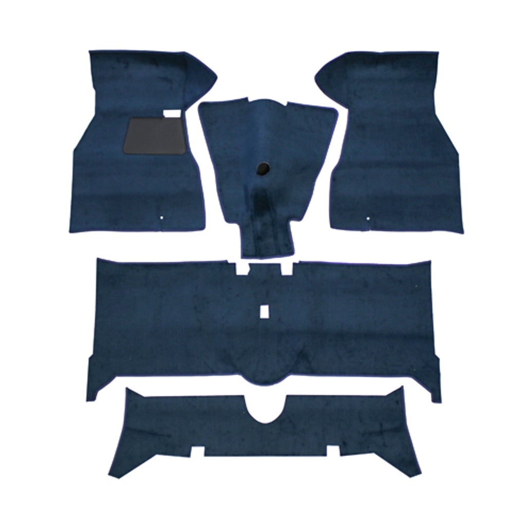 Måttesæt blå tekstil