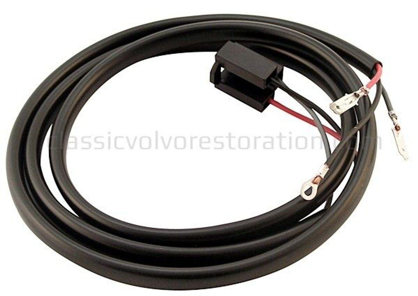 Ajovalojen johdotus Volvo PV544:lle, Duett, B18, oikea