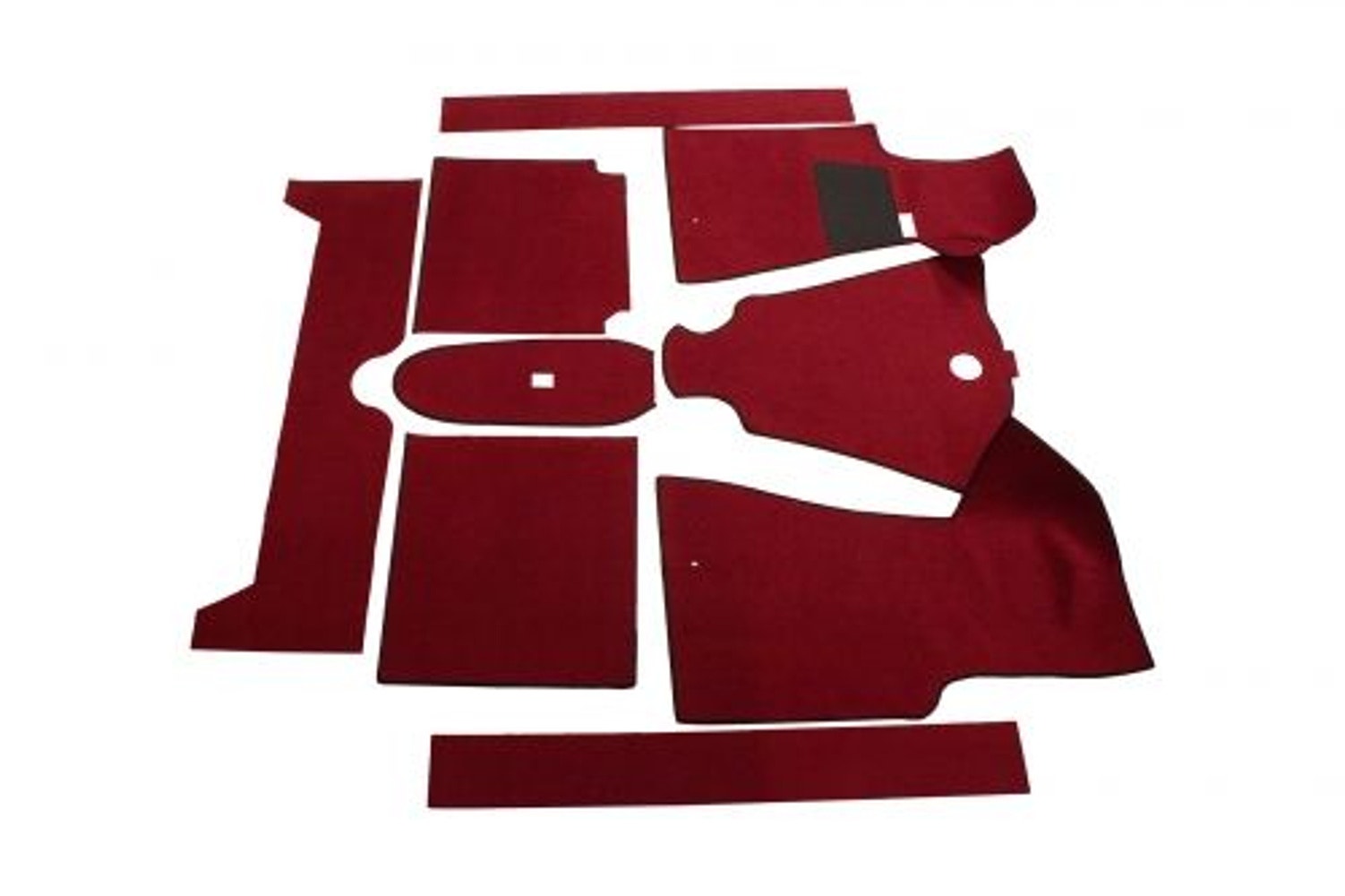 Måttesæt rød tekstil