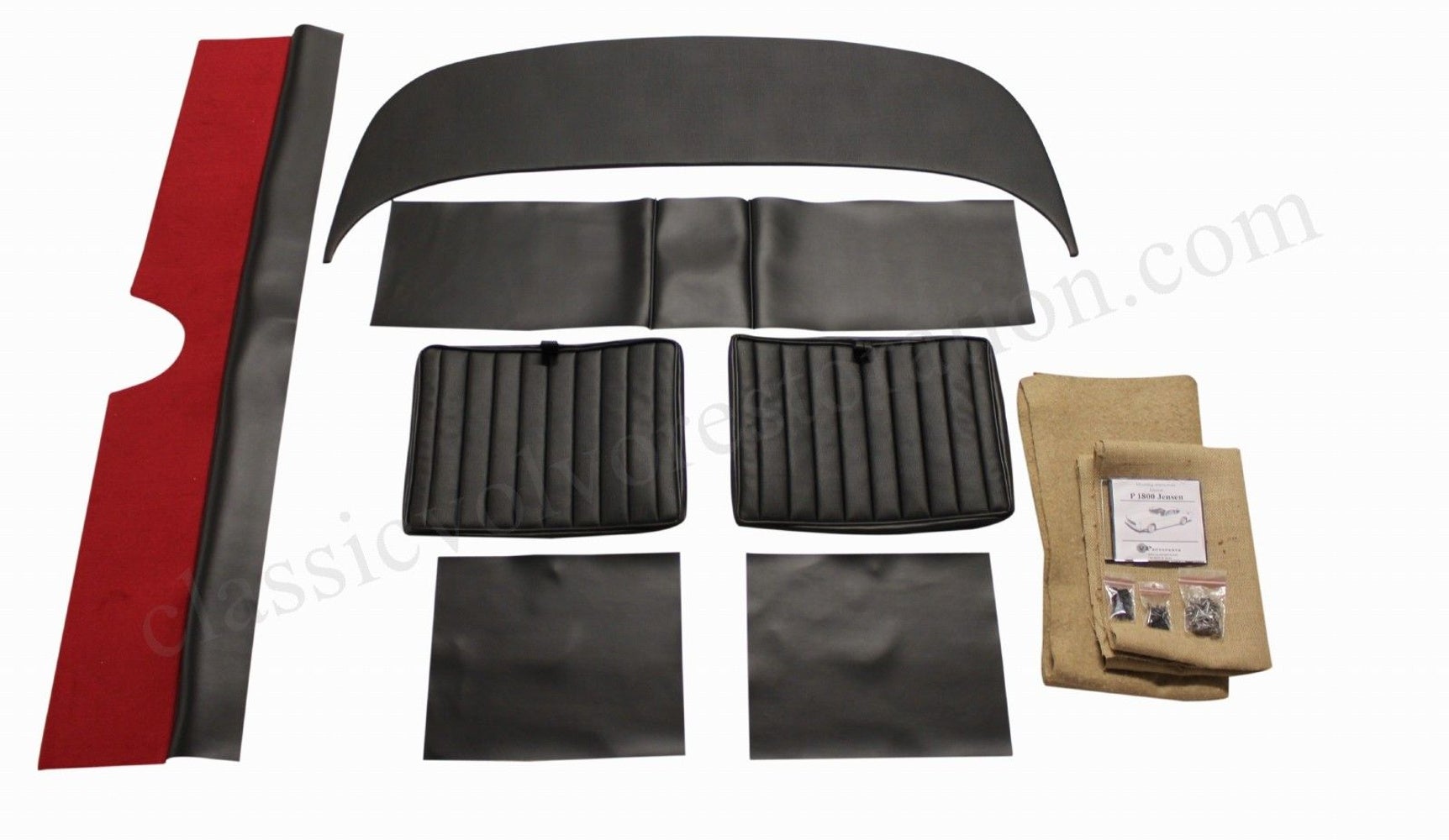 Bagsædebetræk komplet