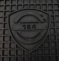 Mattenset zwart rubber