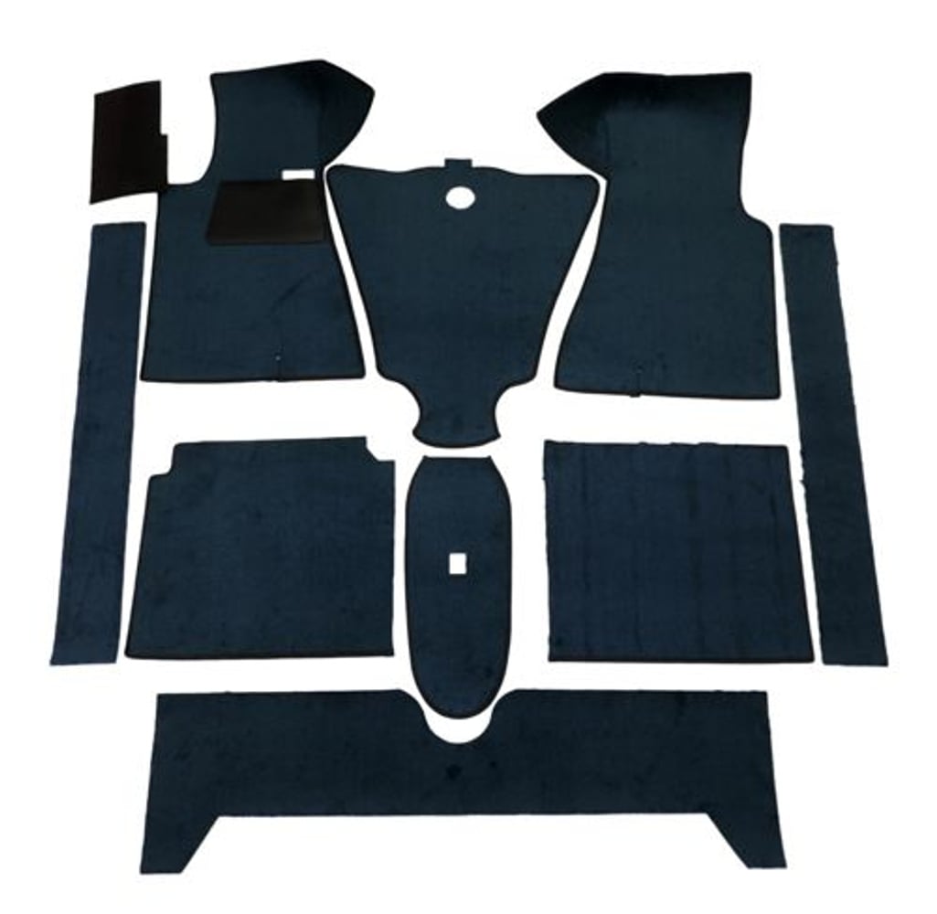 Måttesæt blå tekstil