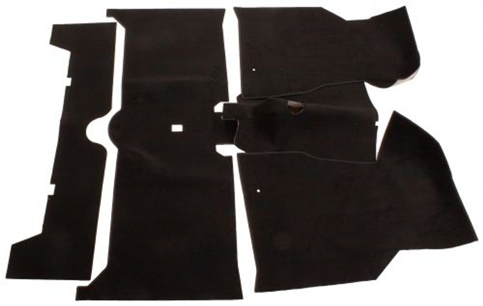 Måttesæt sort tekstil