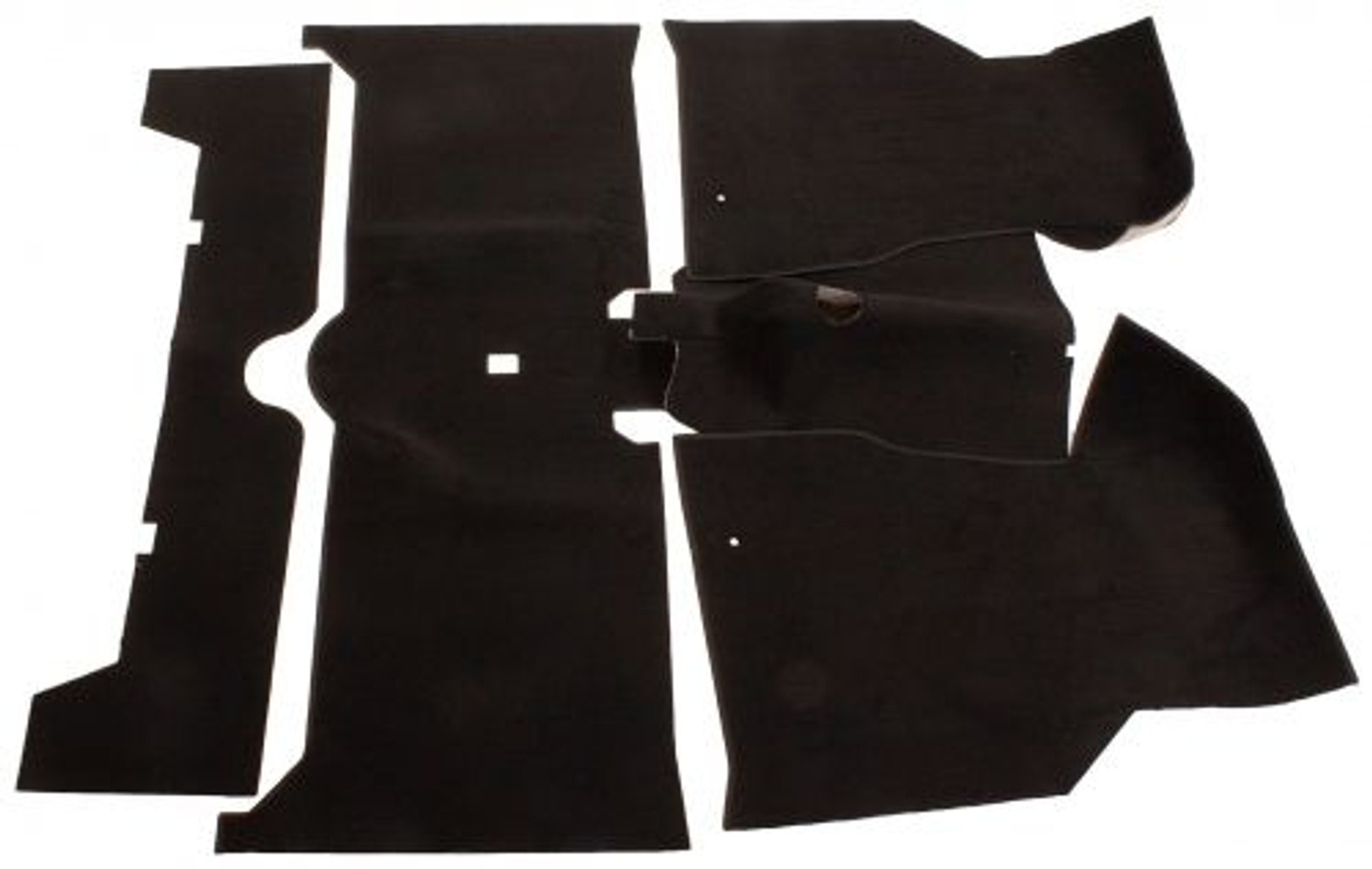 Måttesæt sort tekstil