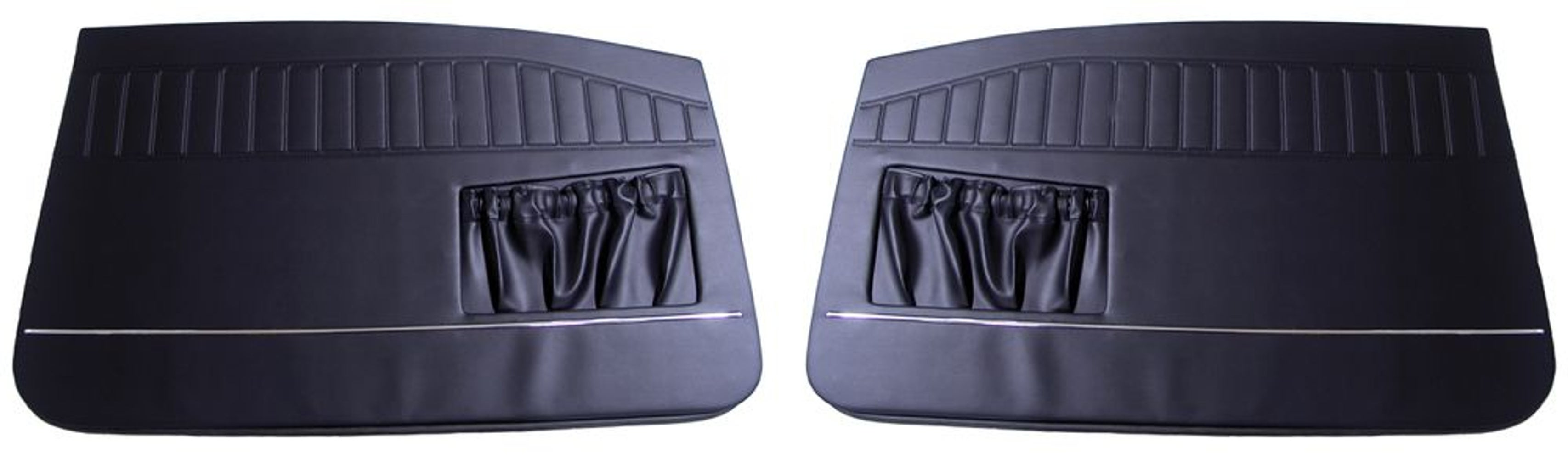 Panneau porte noir av/moulure