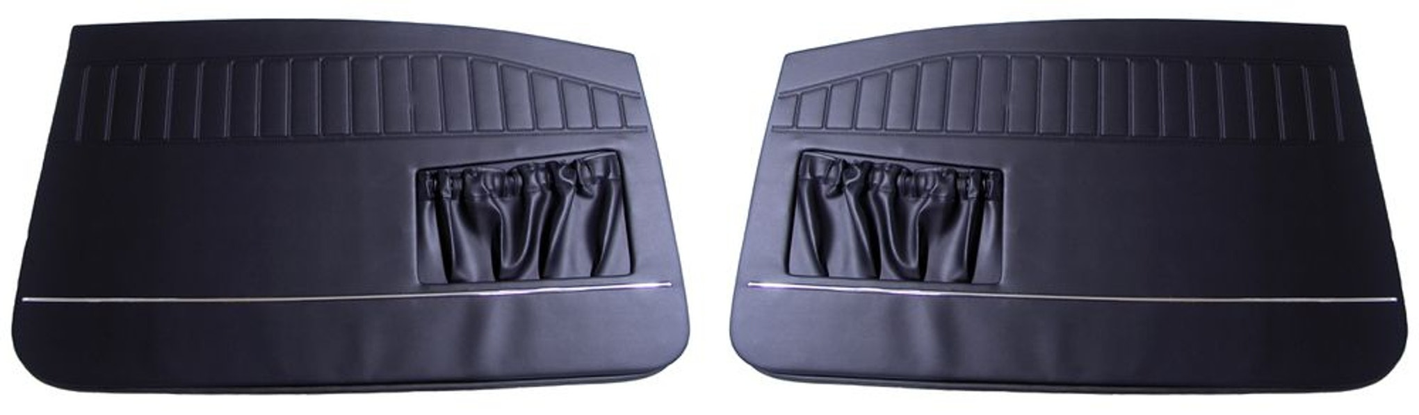 Panneau porte noir av/moulure