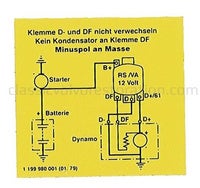 Mærkat laderelæ 12V