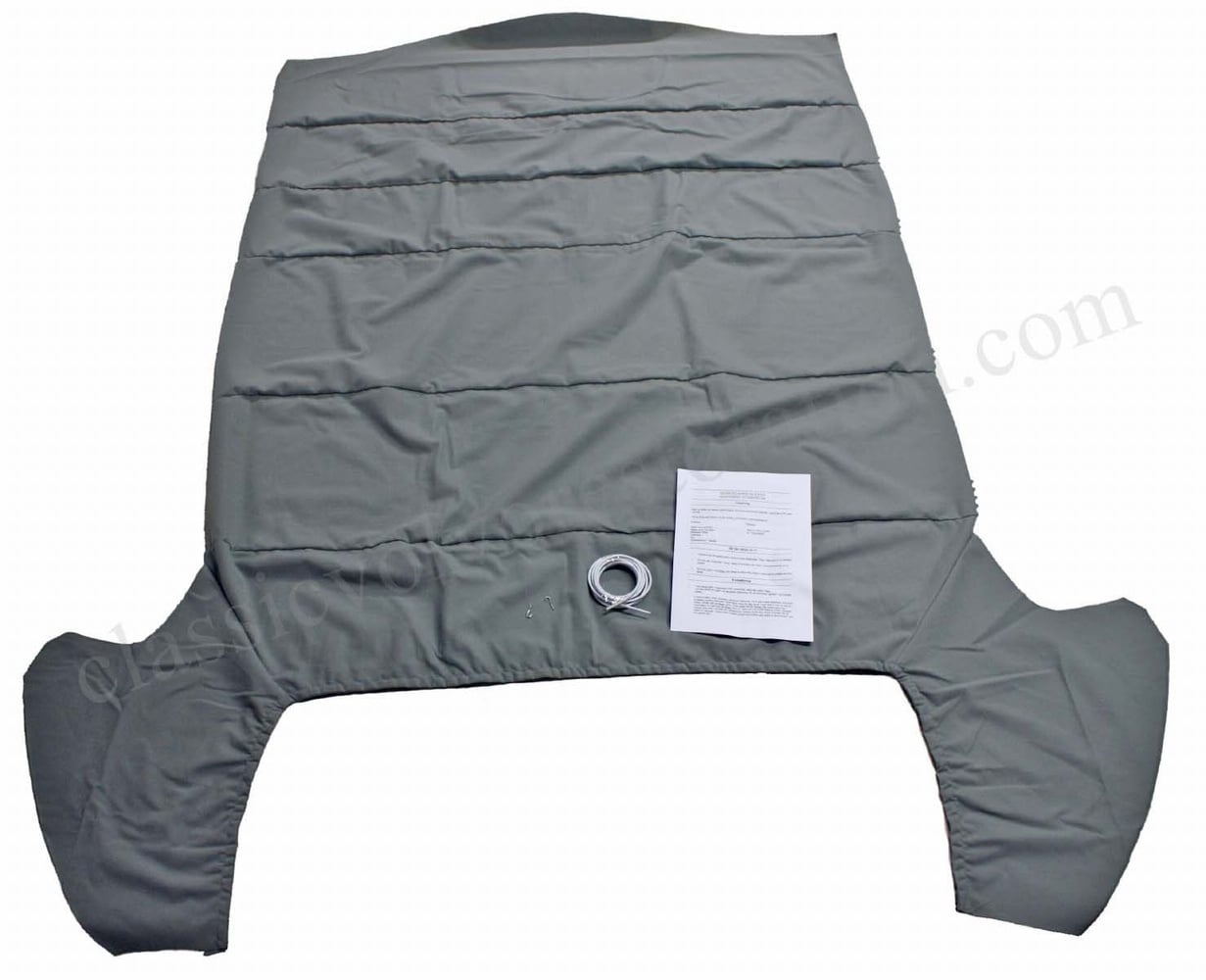 Tagbeklædning flosset gråt stof