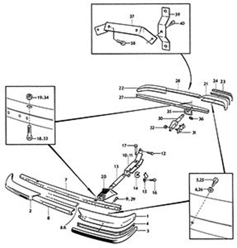 Kofanger Sidestykke V.for/H.bag