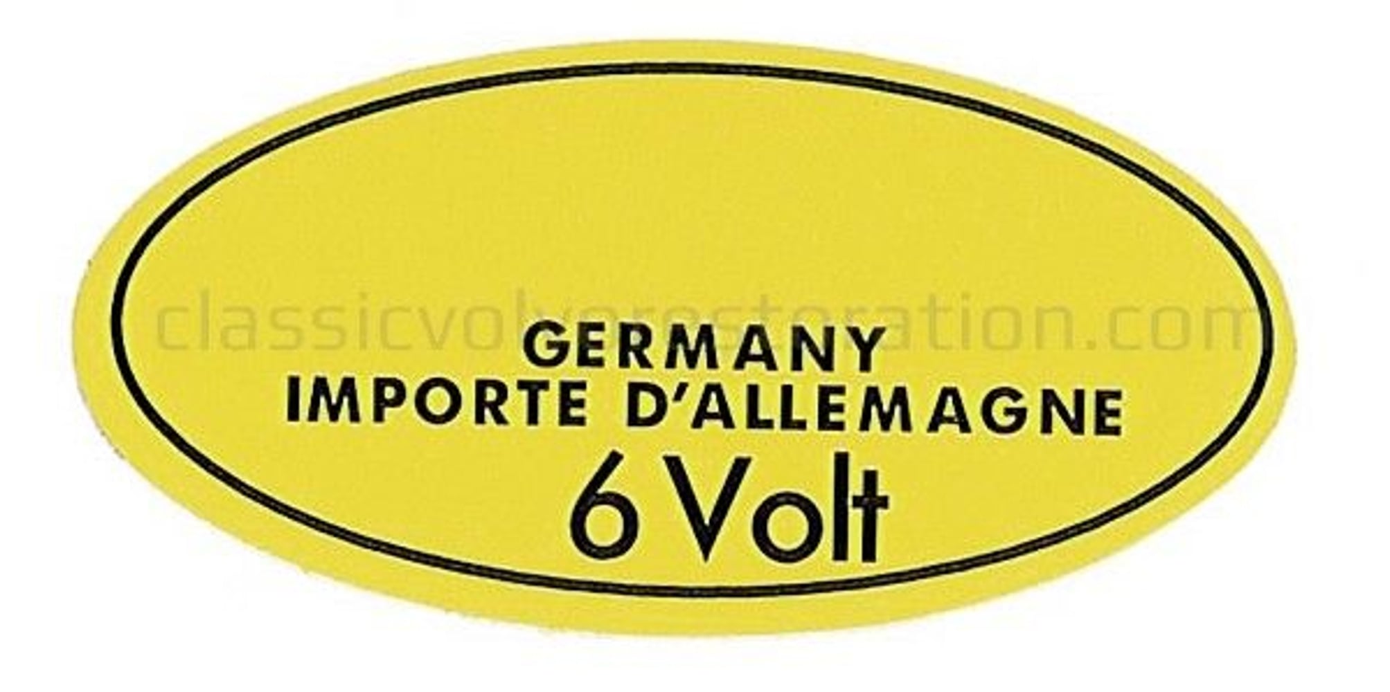 Mærkat tændspole gul Bosch 6v