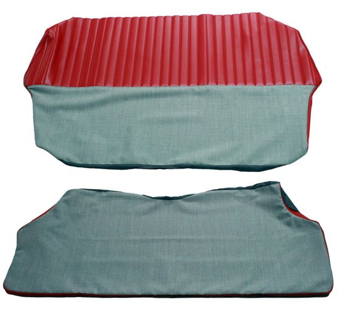 Betræk bagsæde rød/grå Alt.1