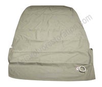 Dachhimmel Flausch grau Stoff